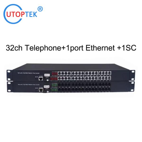 PCM Multiplexer 32Channel Telephone Over Fiber Optical Telecommunication