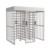 Access Control Security Systems Full Height Turnstile Revolving Gate With ID IC