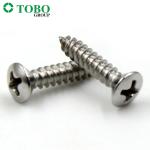 316 Stainless Steel Tapping Screws Cross Recessed Raised Countersunk DIN7983
