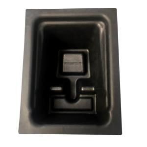 China ODM Colored Paper Trays , Recycled Cardboard Packaging With Black Fiber factory
