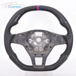 Perforated Leather Volkswagen Carbon Fiber Steering Wheel 350mm Plain Weave 2022