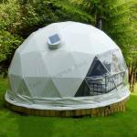 10m diameter Luxury Rainproof PVC Canvas Camping Tent Geodesic Dome House