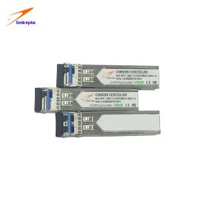 China Tx1310nm 20KM DDM SFP Fiber Transceiver Module 1000Base-BX factory