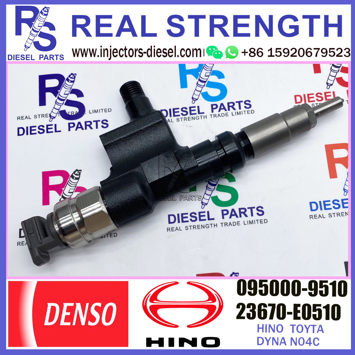 common rail injector 095000-9510 23670-E0510 diesel fuel injector 095000-9510 for Hino 300 N04C