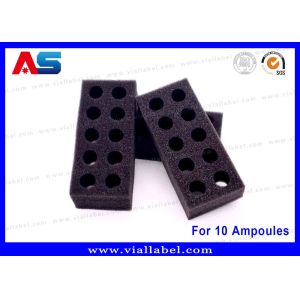 Black EVA Foam Ampoule Tray – 10x1ml Secure Storage Solution for Medical &