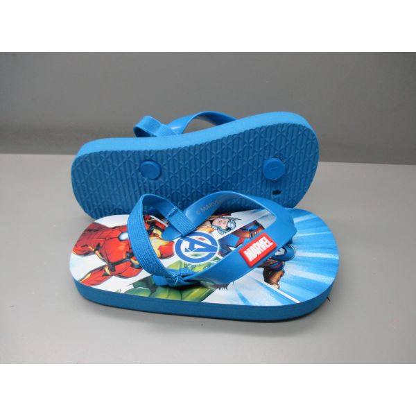 Licensed Marvel Kids Character Flip Flops Sandals Secure Fit Summer Slipper