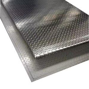 China Professional Customization Embossed Stainless Steel Sheet Checkered Steel Plate factory