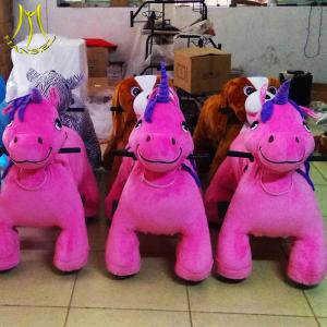 China Hansel entertainment adult game center electric animal toy ride with wheels factory
