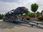 2 Layer Hydraulic Car Transport Semi Trailer 8 Tire