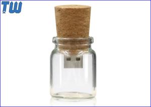 Waterproof Glass Bottle 16GB USB Memory Stick Cork Design Information Storage