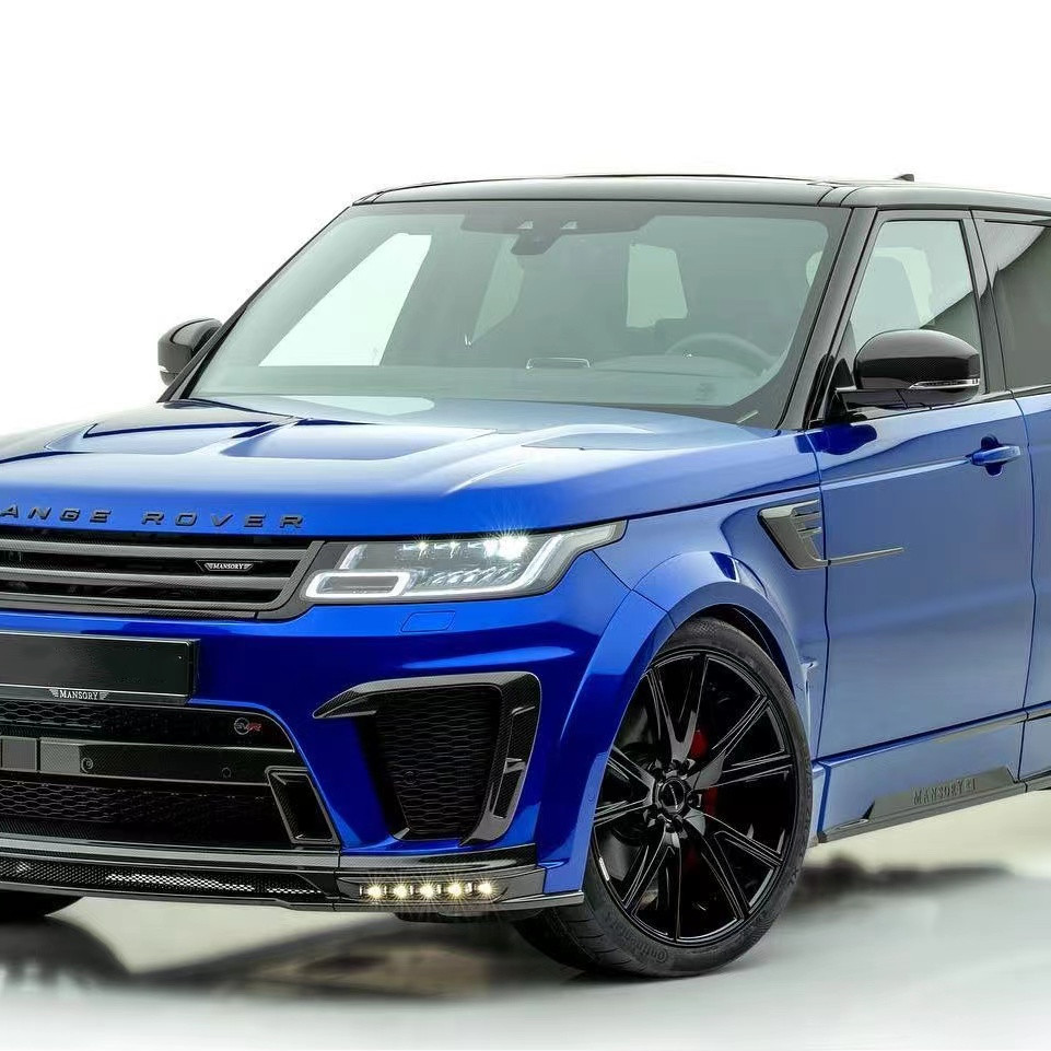 Replacement Repair Land Rover Body Kit 2017 - 2019 Spoiler Hood Resin Fiber Front Lip