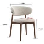 Dining Room Furniture Customized Color Traditional Design Walnut Wood Chair with