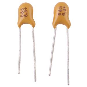 China Dipped Radial Tantalum Capacitor 6.8uF 20% 6.3V 10V Tantal Kondensator factory