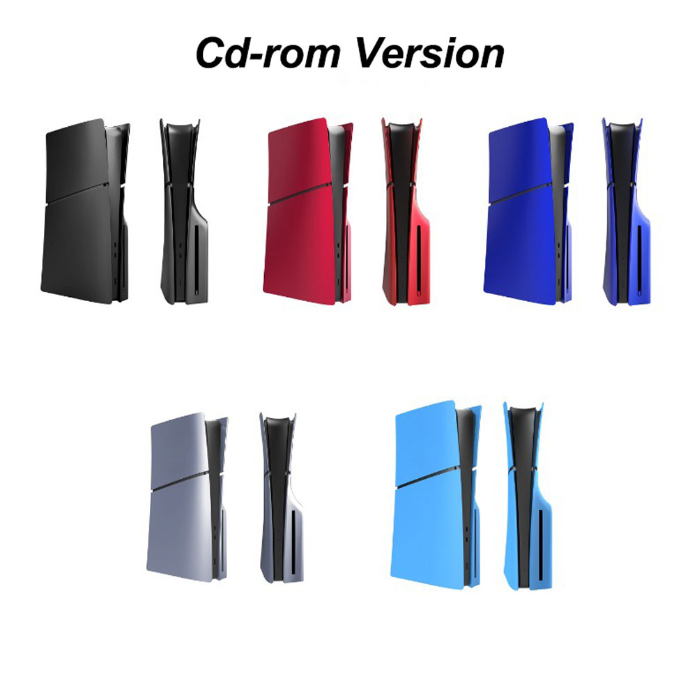 Laudtec Game Console Shell Cd-Rom Version Pure Colour Abs Replacement Ease Cleaning Case for Ps5 Slim Sjk871
