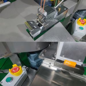 Manual Garlic Mesh Bag Packing Machine With Staples Semi Auto Ginger Mesh Bag