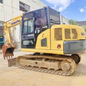 China Japan Original 6ton Komatsu PC60 Excavator PC 60 hydraulic crawler excavator factory