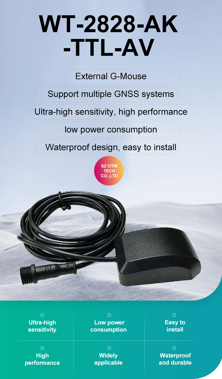 G-Mouse GPS Receiver with Aviation Connector for Automotive Navigation