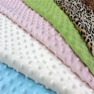 China Anti - Static Dimple Embossed Minky Fabric For Home Textile factory