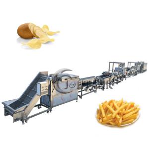 China Industrial Potato Chips Making Machine Automatic Frying Frozen French Fries factory