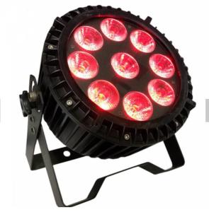 China DMX512 RGBWA 9pcs * 12w Outdoor LED Par Wash High Brightness factory