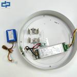 Tri Color LED Oyster Light, 12 Inch 18W 3000K/4000K/5000K Hardwire Light Fixture