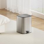 OEM Accepted 18L Rolling Cover Type Stainless Steel Trash Bin For Household