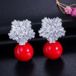 Fashion zirconia earrings cz earrings classic simple earrings design jewelry