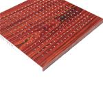 Perforated Wood Polyester Fiber Acoustic Wall Panel Fire Retardant Melamine