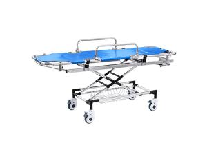 China EMS Lightweight Wheeled Ambulance Collapsible Stretcher Durable factory