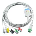 Biolight 12Pin Compatible Direct-Connect ECG Cable and leadwires 5Lead IEC