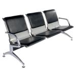 PU Material Black Hospital Waiting Area Chairs Hospital Dedicated