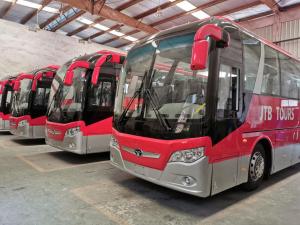China 45 Seats Daewoo Coach Buses GDW6117 Coaster Double Decker Yutong Air Purifier factory