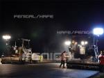 Lighting LED balloon on tripod stand for night road pavement and tunnel