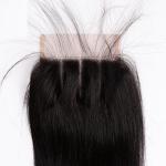 Elegant Human Hair Lace Closure 4x4 Malaysian Straight Closure, Human Hair