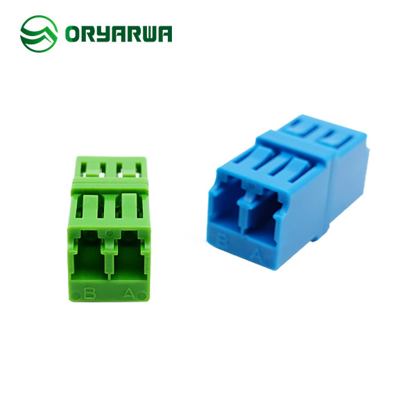 Blue RJ45 Duplex LC Fiber Optic Adapter Welded Type