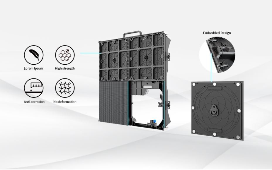 Customizable Gprime Series Indoor Rental LED Screen GOB P1.5 P1.9 P2.6 for Wedding Stage Decoration