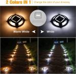 Waterproof Solar Deck Lights IP67 LED Ourdoor Solar Dock Light for Outdoor