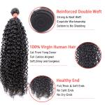 Human Virgin Cuticle Hair Weave Kinky Curly 100% Hair bundle Narural color