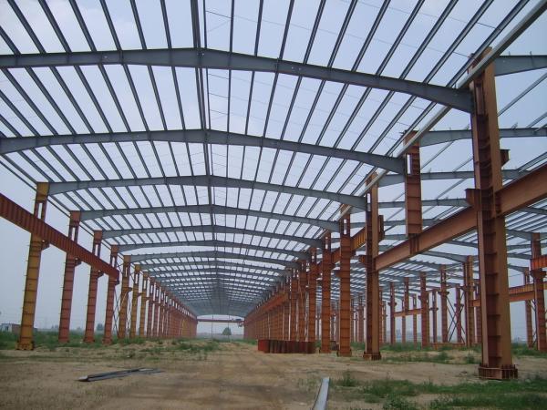 Structural Steel Building Frame For Workshop Storage / Industrial Metal