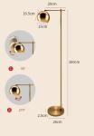 direct factory antique brass LED floor lamp eye protection work light office