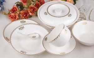 China 46pcs bone china dinnerware factory