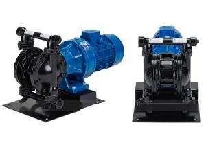 China Cast Steel Electric Diaphragm Pumps Double Diaphragm For Waste Water Transfer DN40 factory