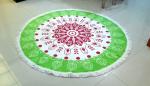 100% Cotton Material Mandala Round Towels