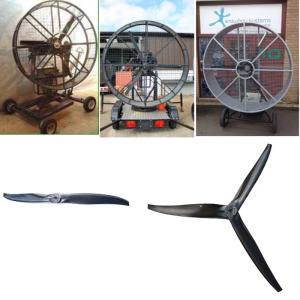 China Wind machine for film carbon propellers , wind generator propellers, blower propellers 130cm-170cm 2-3-4blades factory