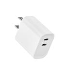 Dual USB C Port PD Fast Charger Adapter 40W For Apple Watch & IPhone