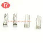 jiayang metal logo aglet engraved logo laser logo shoelace cord end tips
