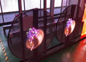 China Circle Transparent LED Screen P7.82mm 1 meter Diameter High Refresh Rate 3840Hz factory