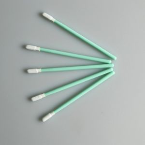 Knitted Mini Round Head Cleanroom Polyester Cleaning Swab