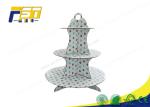 Durable Cardboard Three Tier Cake Stand , Cardboard Cupcake Display Stands