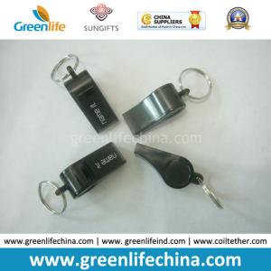 China Cute Advertising Whistle Gift with Split Key Ring Outdoor Used factory